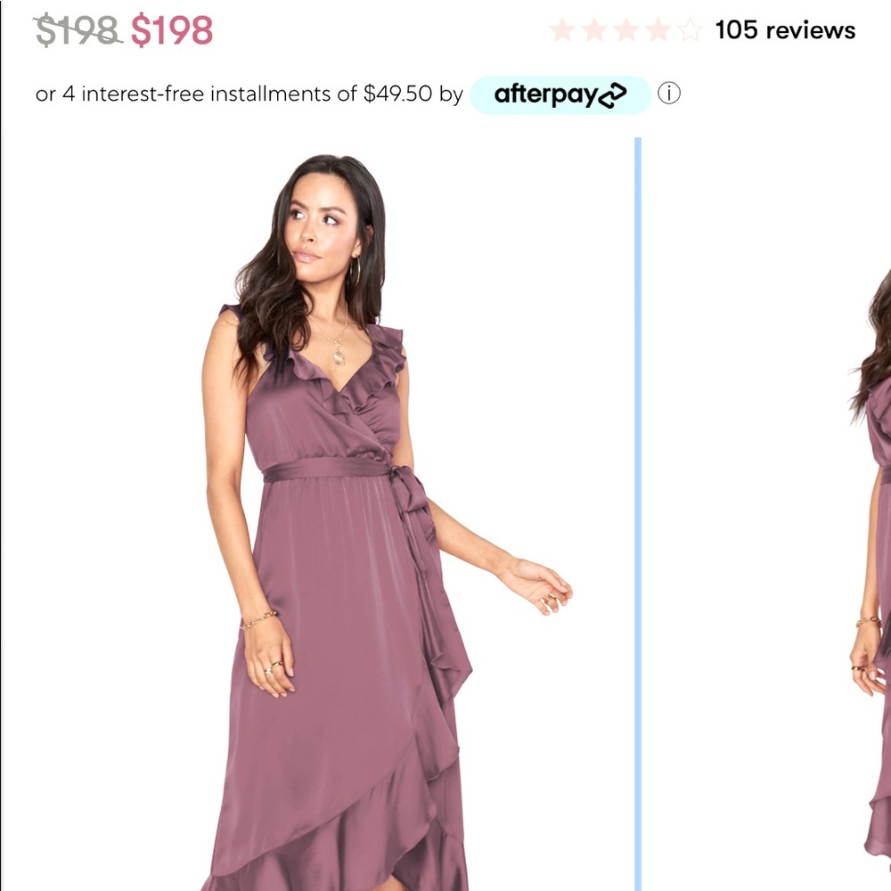 Samantha Ruffle Wrap Dress